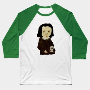 funny cute weird medieval kid painting Baseball T-Shirt